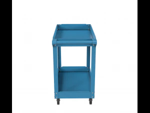 carrinho pintado de azul Modelo 3D