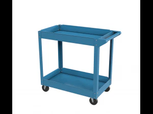 carrinho pintado de azul Modelo 3D