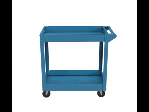 carrinho pintado de azul Modelo 3D