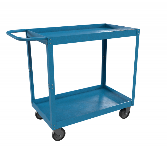 blue cart 3D Модель .c4d .max .obj .3ds .fbx .stl .blend 