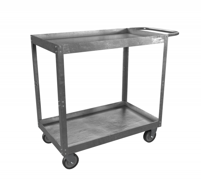 stainlesssteel cart realistic 3D Model .c4d .max .obj .3ds .fbx .stl .blend 