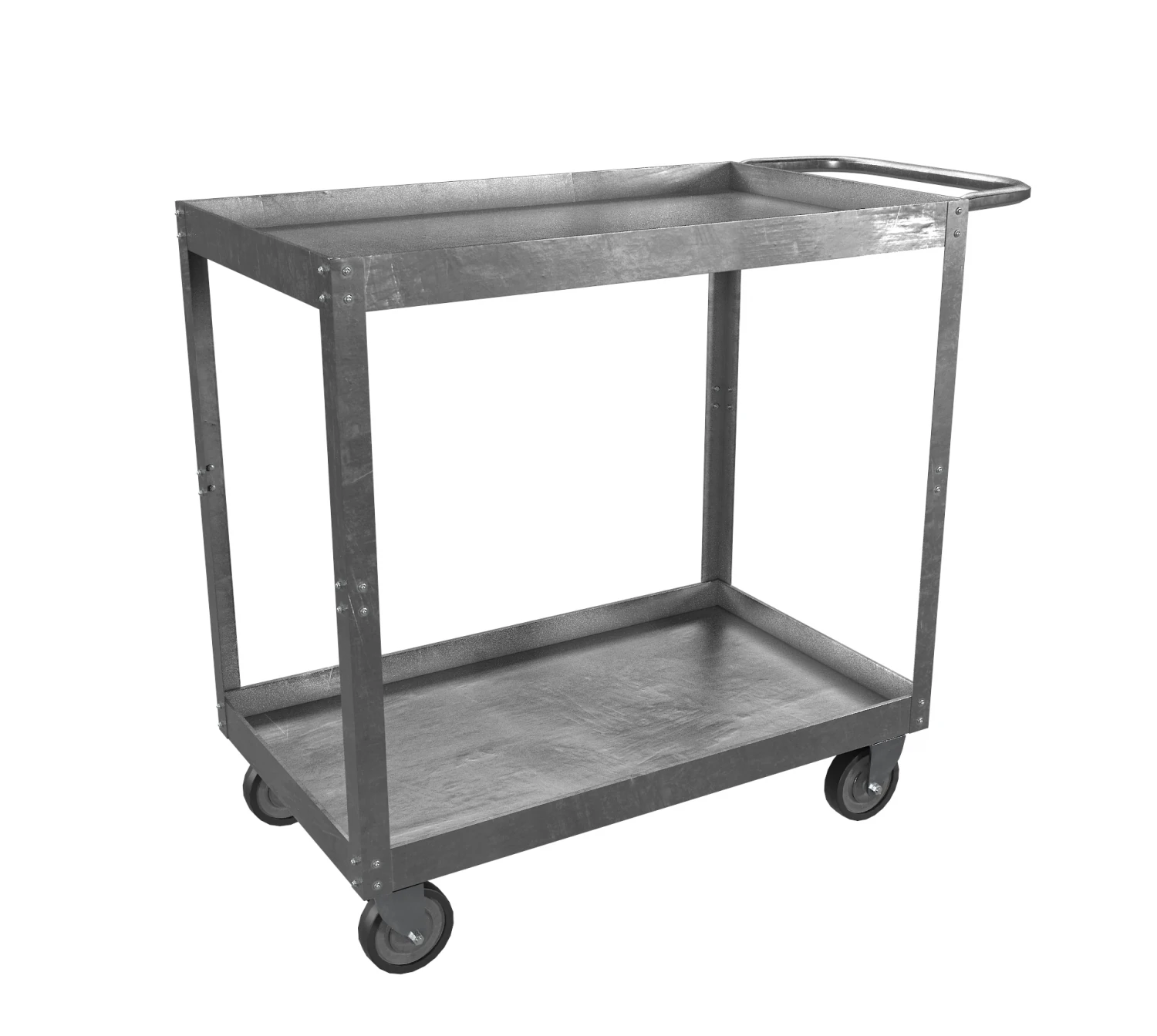 stainlesssteel cart realistic 3D Model .c4d .max .obj .3ds .fbx .stl .blend