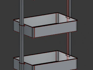 carrello realistico Modello 3D