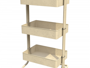 yellow painted cart 3D Model