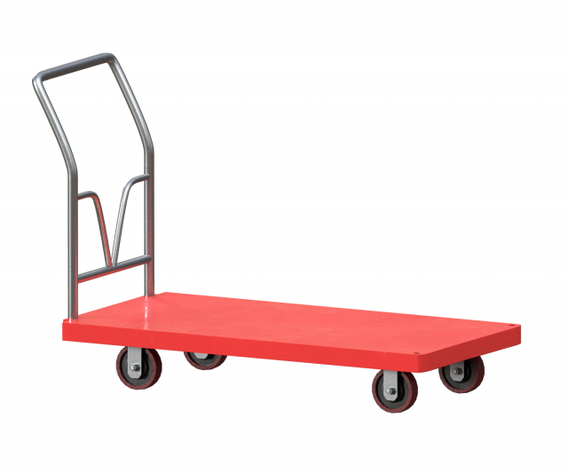 cart small red 3D Model .c4d .max .obj .3ds .fbx .stl .blend 