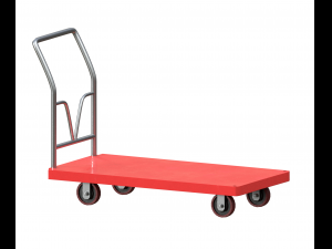 cart small red Model 3D
