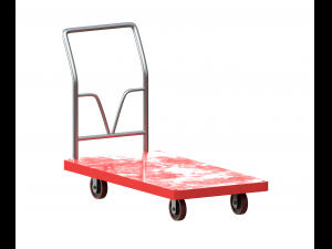 cart small red 3D Model