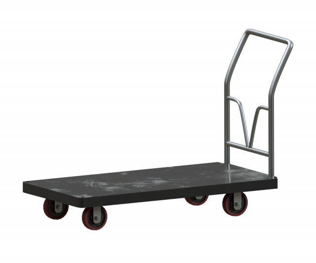black cart pbr 3D Model .c4d .max .obj .3ds .fbx .stl .blend 