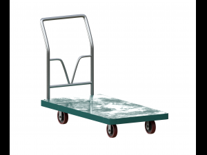 cart green painted 3D Model