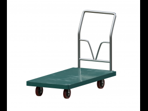 cart green painted 3Dモデル
