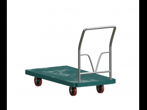 cart green painted 3Dモデル