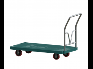 cart green painted 3Dモデル