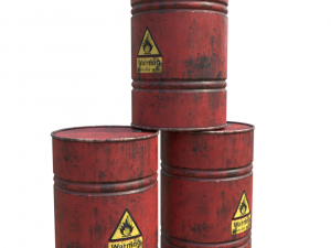 flammable oil barrel 3D Model