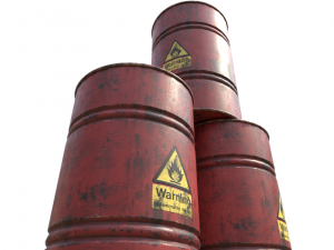 flammable oil barrel Modelo 3D
