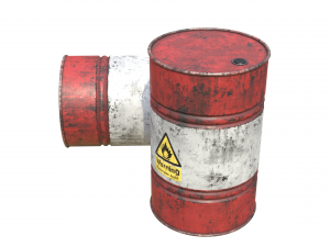 old barrel pbr 3Dモデル