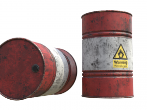 old barrel pbr 3Dモデル
