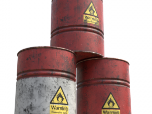 flammable liquid barrels pbr 3D मॉडल