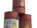 Flammable liquid Barrels PBR Modello 3D