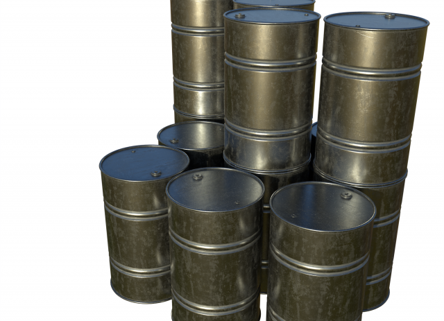 steel barrel Model 3D .c4d .max .obj .3ds .fbx .stl .blend 