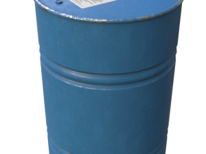 blue painted barrel pbr 3D Model