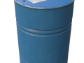 Blue painted Barrel PBR Modello 3D