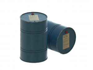 blue painted barrel pbr Modelo 3D