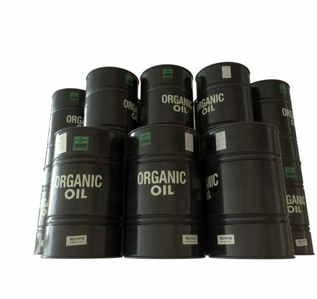 dark painted oil barrel 3D Model .c4d .max .obj .3ds .fbx .stl .blend 