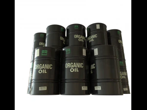 dark painted oil barrel 3D Model