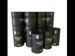 dark painted oil barrel 3D Model