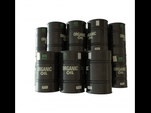dark painted oil barrel 3D Model