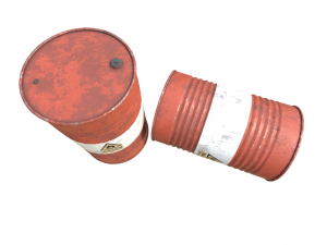 old barrel pbr Modelo 3D