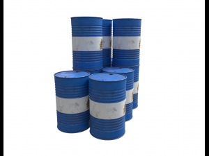 bluepaintedbarrel pbr Modelo 3D
