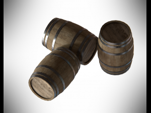 woodenbarrel 3D 模型
