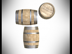woodenbarrel 3D 模型