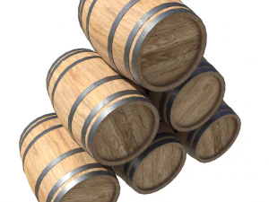 樽製木製新品 3Dモデル