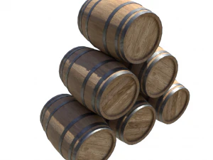 barrelwoodennewpbr 3D Model