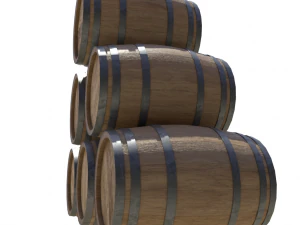 barrelwoodennewpbr 3D Model