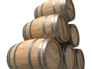 barrelwoodennewpbr 3D Model