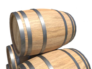 barrelwoodennewpbr 3D Model
