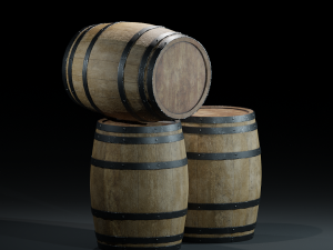 barrelspbrwoodenv01 Modèle 3D