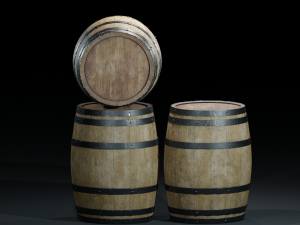 barrelspbrwoodenv01 Modèle 3D