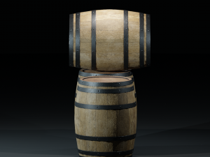 barrelspbrwoodenv01 Modèle 3D