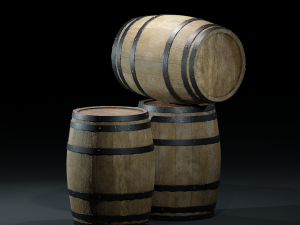 barrelspbrwoodenv01 Modèle 3D
