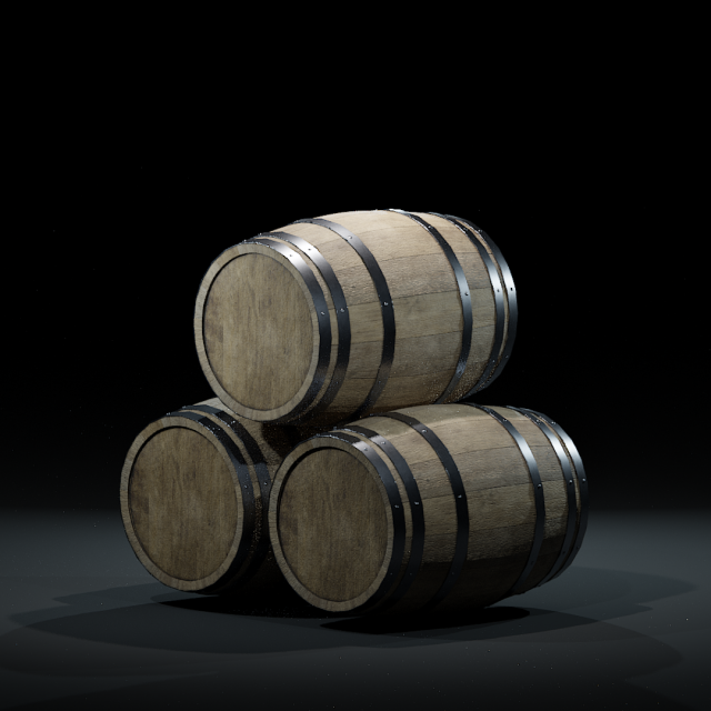 barrelwoodenv03 Modelo 3D .c4d .max .obj .3ds .fbx .stl .blend 
