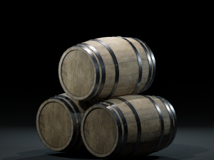 barrelwoodenv03 3D Model