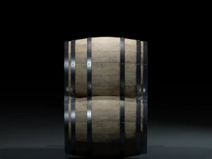 barrelwoodenv03 3D Model