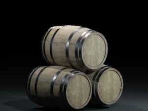 barrelwoodenv03 Modelo 3D