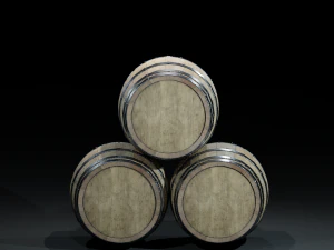 barrelwoodenv03 3D Model