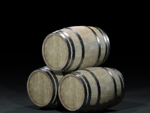 barrelwoodenv03 3D Model