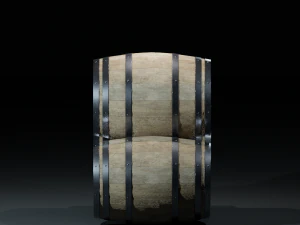 barrelwoodenv03 3D Model